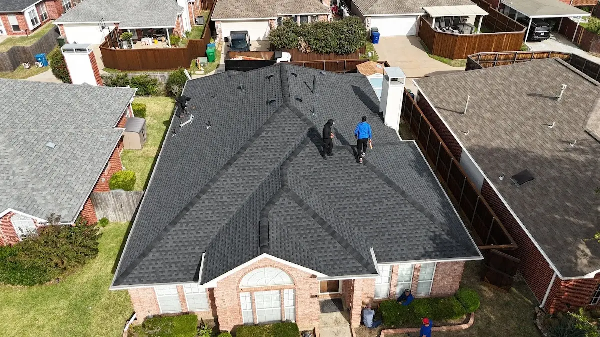 Slate & Tile Roof Repair work in progress on a Belvedere Park property